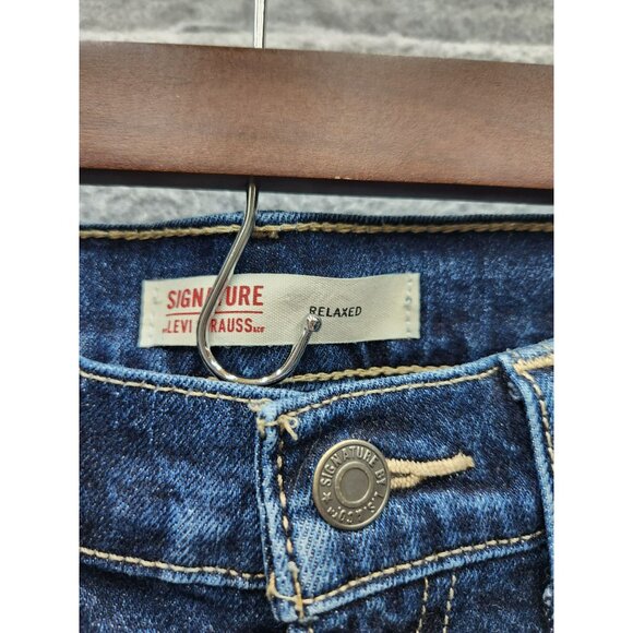 Signature By Levi Strauss & Co. Mens Relaxed Fit Jeans Blue Denim - Picture 2 of 5